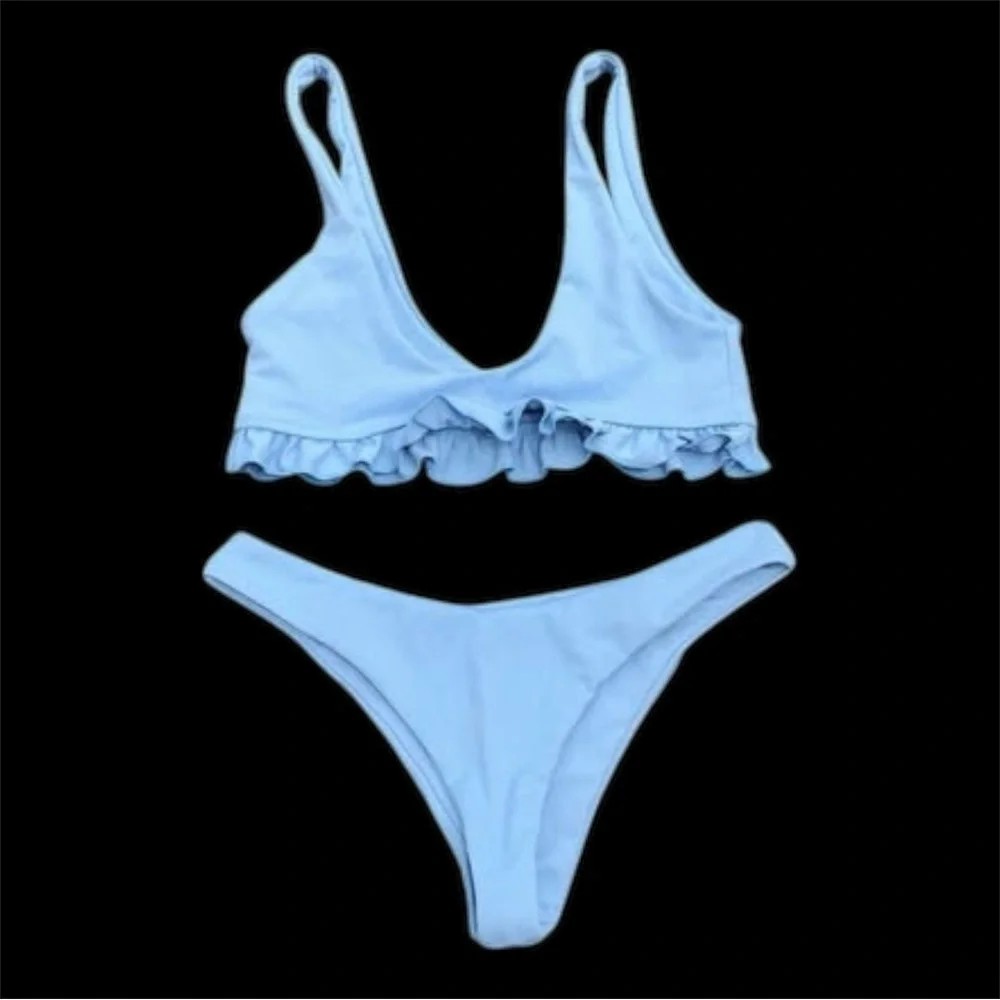 Women's Baby Blue Zaful Bikini Size Medium NWOT - Picture 1 of 8